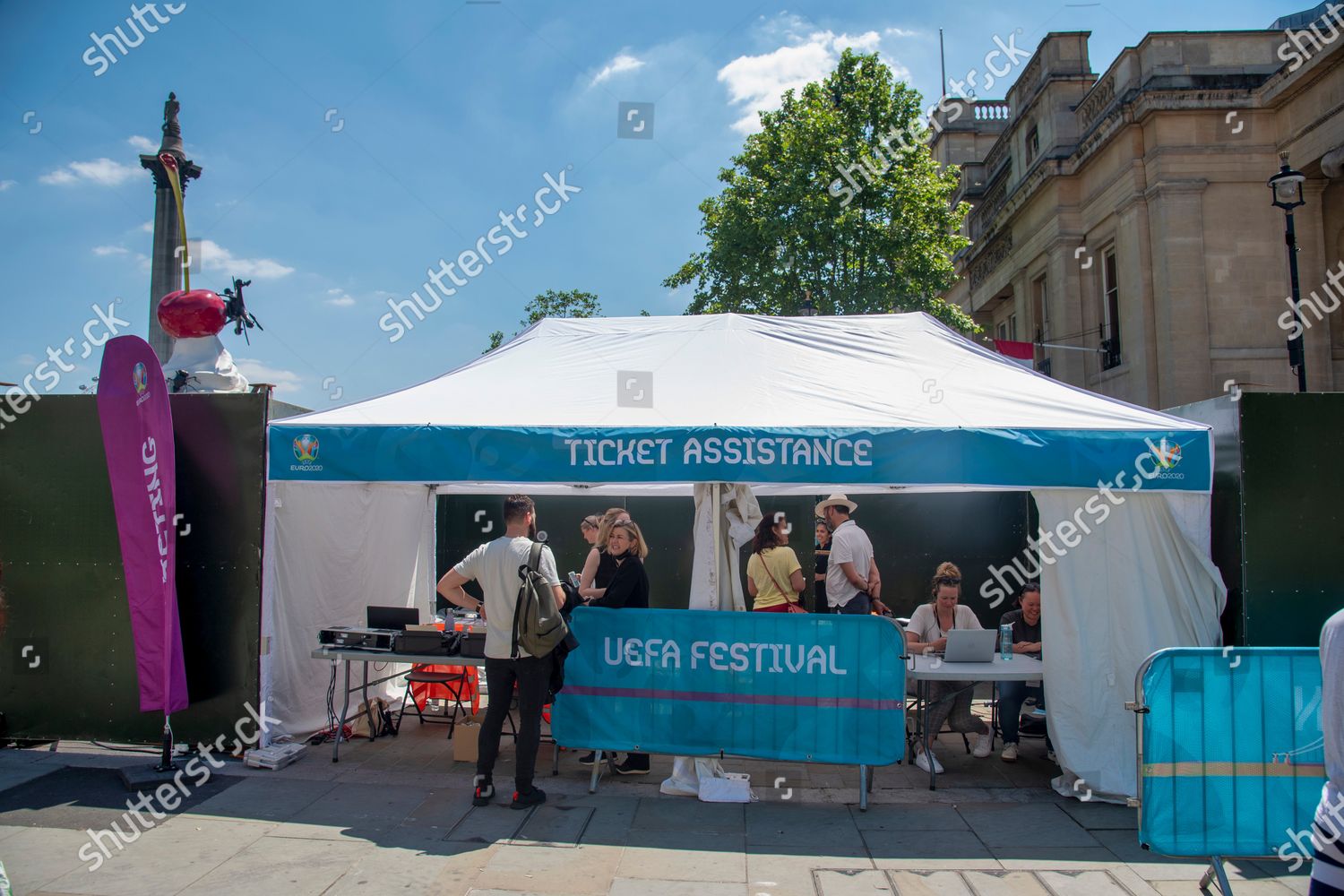 Uefa Festival London Fan Zone Ticket Editorial Stock Photo Stock