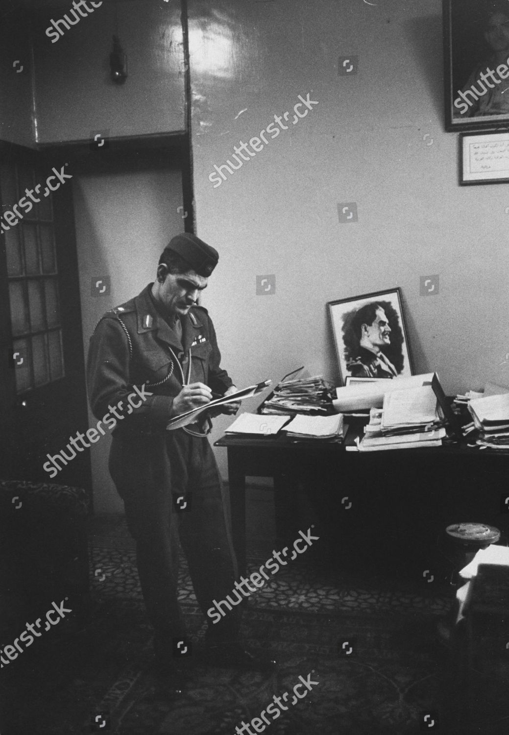 Premier Abdula Karim Kassem Working His Editorial Stock Photo Stock