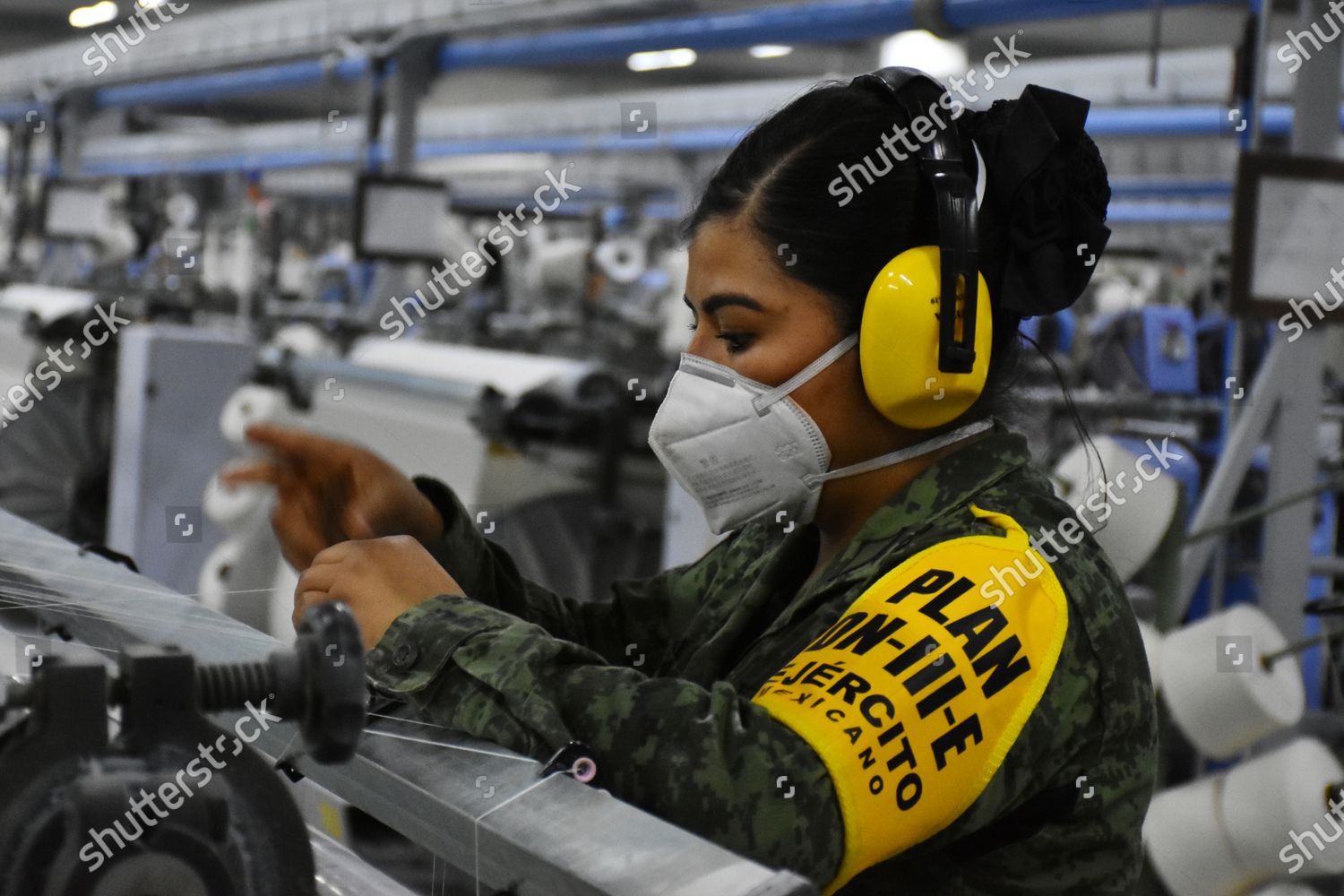 Military Manufactures Uniforms Members Mexican Army Editorial Stock