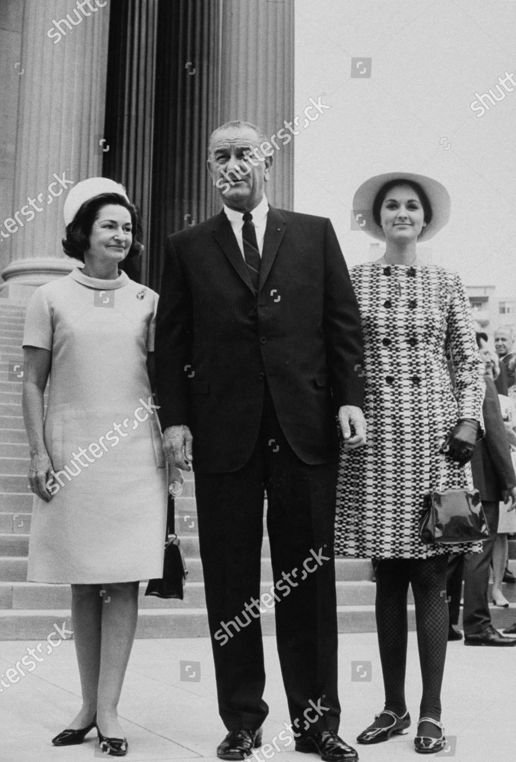 President Lyndon B Johnson His Wife Editorial Stock Photo - Stock Image ...