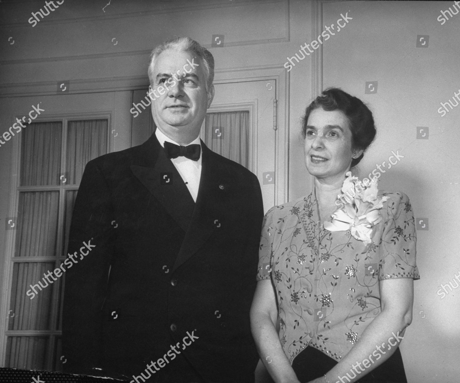 Governor John W Bricker His Wife Editorial Stock Photo - Stock Image ...