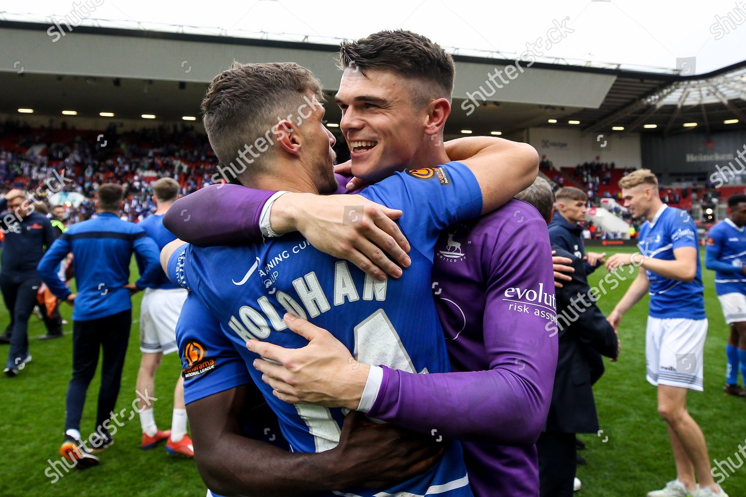 Brad James Hartlepool United Celebrates Gavan Editorial Stock Photo Stock Image Shutterstock