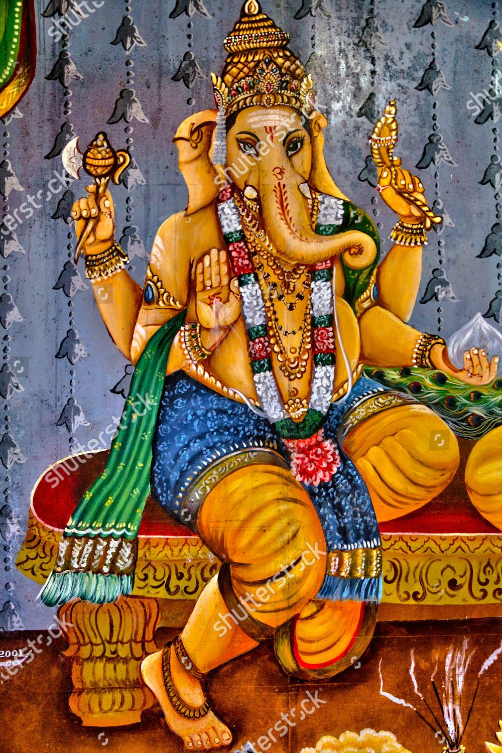 Mural Image Lord Vinayagar Lord Ganesh Editorial Stock Photo ...