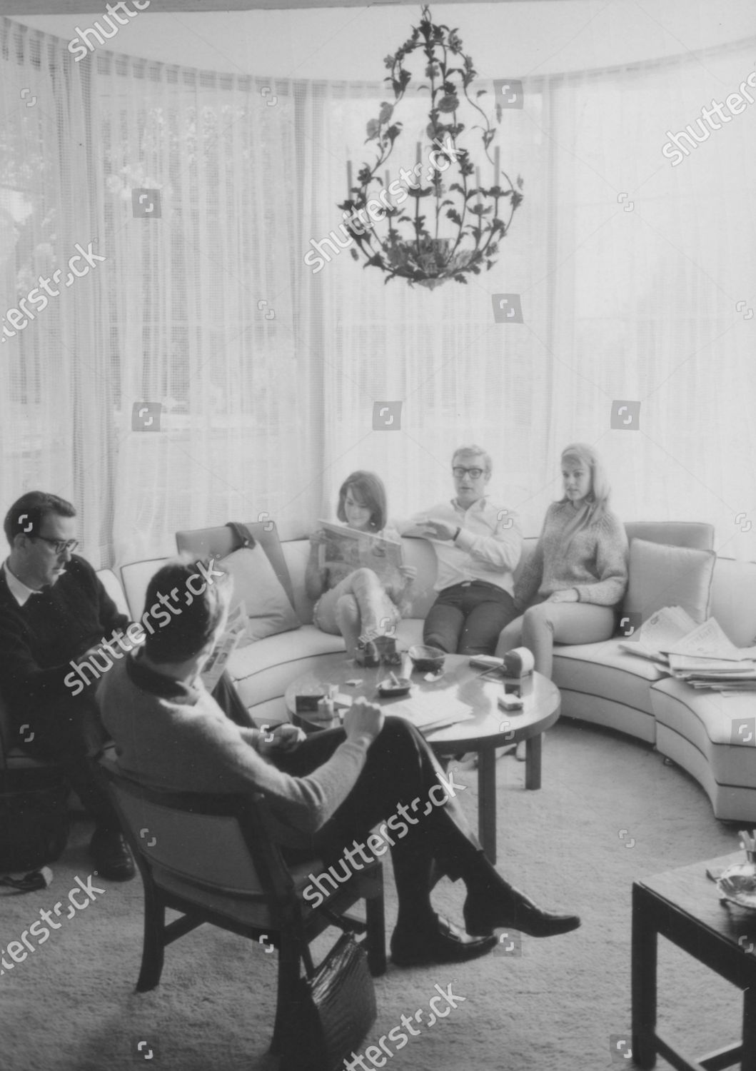English Actor Michael Caine His Girlfriend Editorial Stock Photo