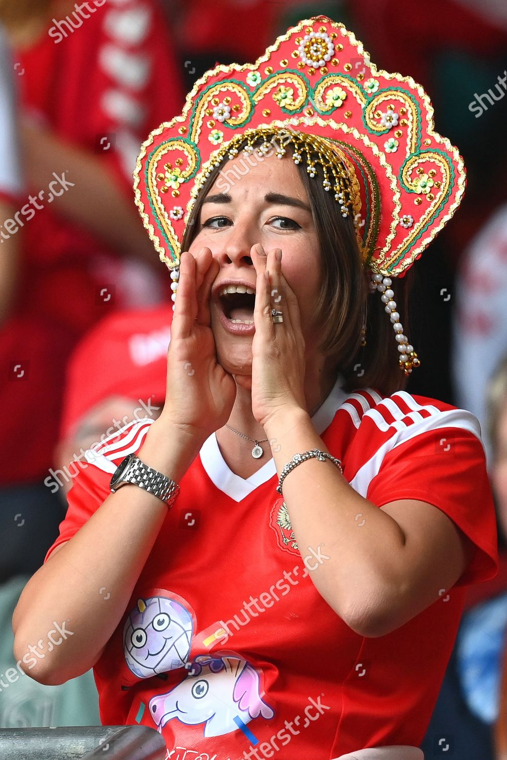 FAN RUSSIA CHEERS PRIOR UEFA EURO Editorial Stock Photo - Stock Image ...