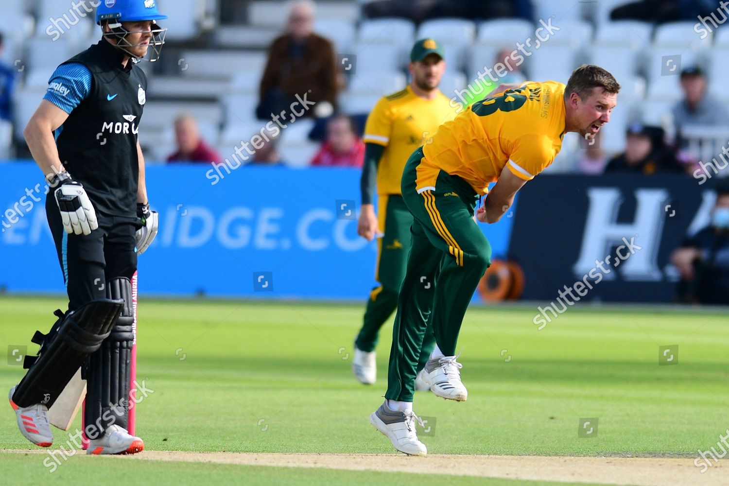 Jake Ball Notts Outlaws Bowling Pavilion Editorial Stock Photo Stock