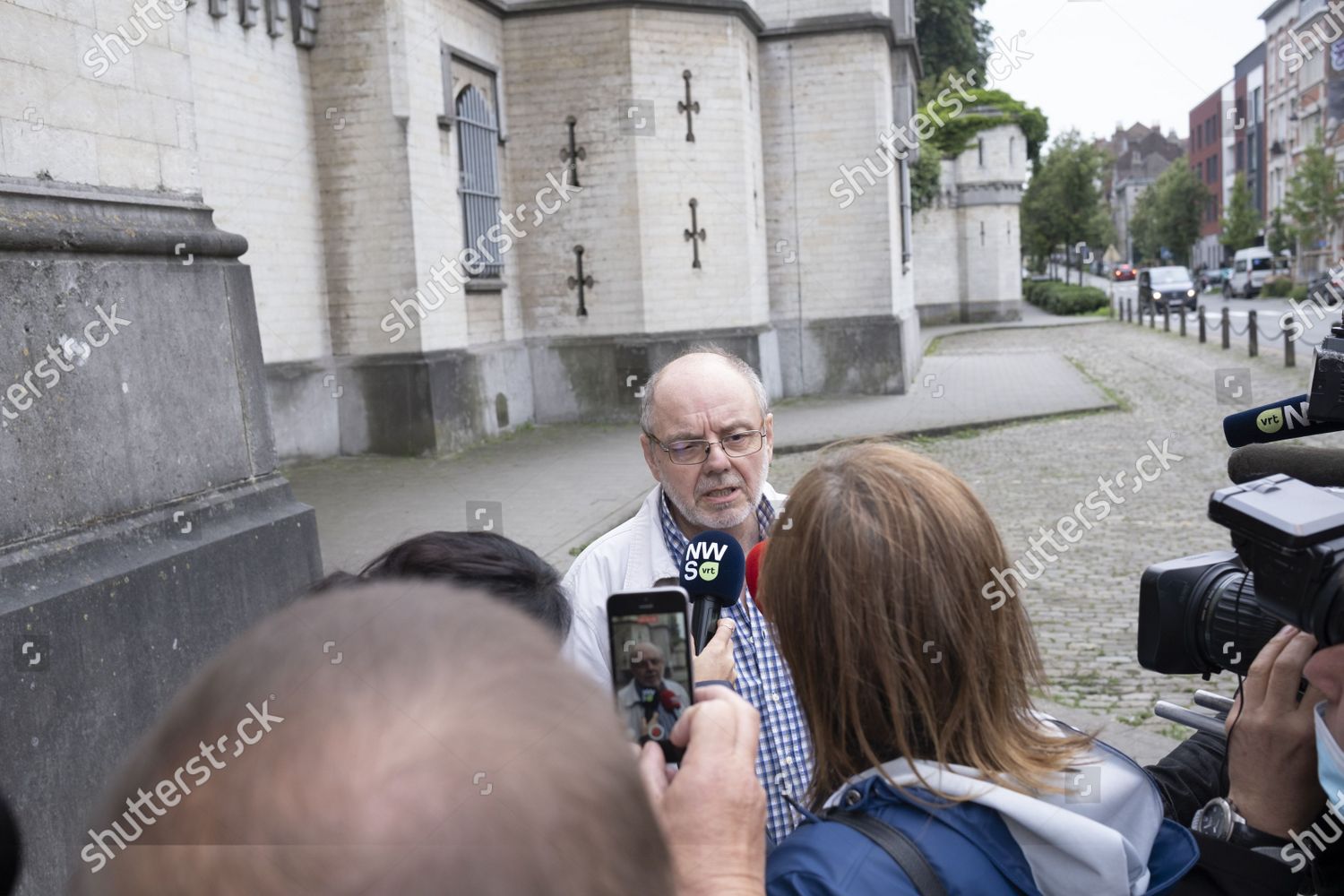 Christian Van Eyken Talks Press He Editorial Stock Photo Stock Image