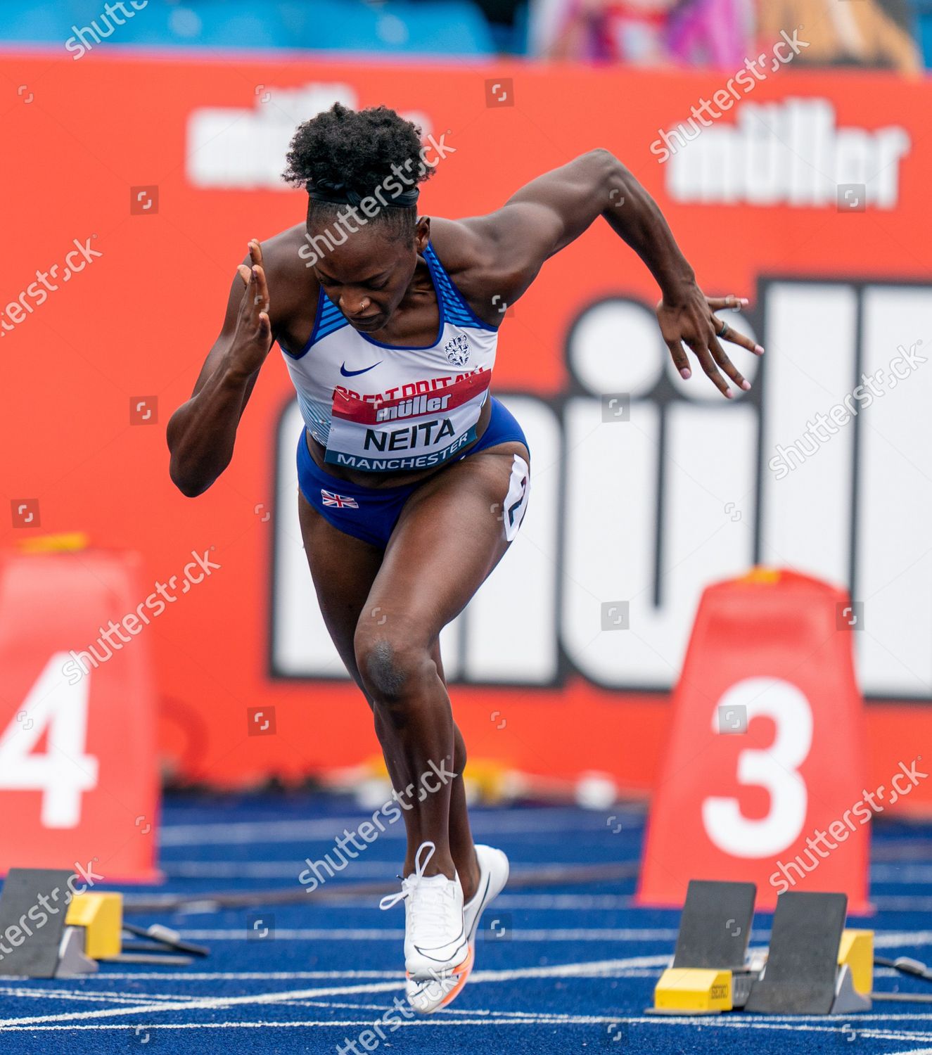 Daryl Neita Through Womens 100m Finals Editorial Stock Photo - Stock ...