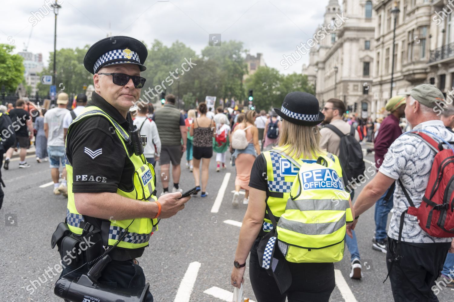 Man Woman Dressed Fake Police Uniforms Editorial Stock Photo - Stock ...