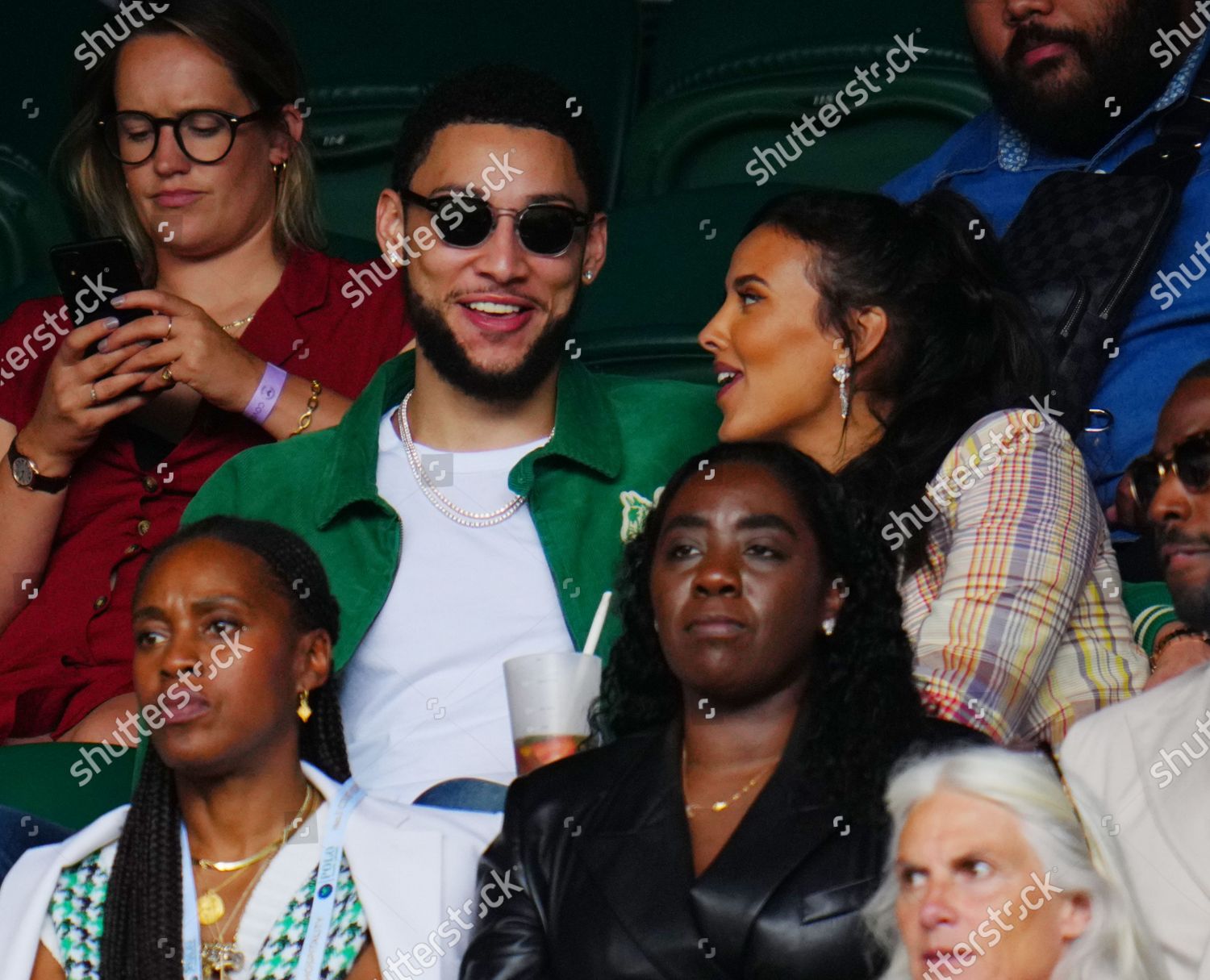 Maya Jama Ben Simmons Crowd On Editorial Stock Photo - Stock Image