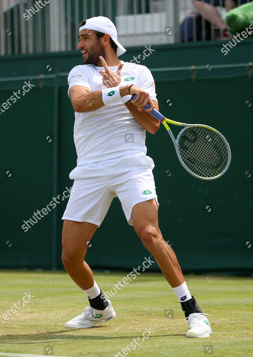 Matteo Berrettini Italy Action Editorial Stock Photo - Stock Image