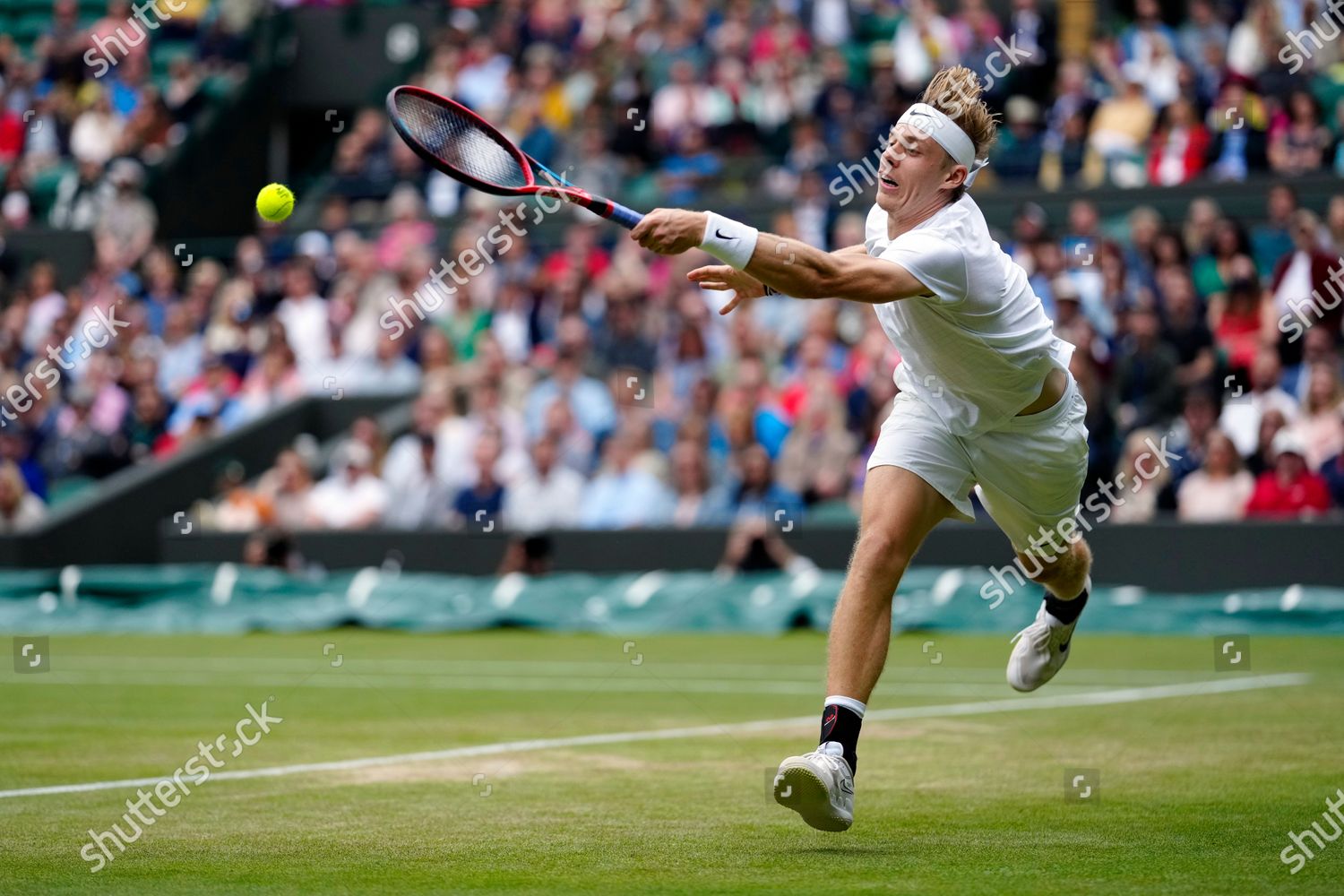 Denis Shapovalov During His Quarterfinal Match Editorial Stock Photo ...