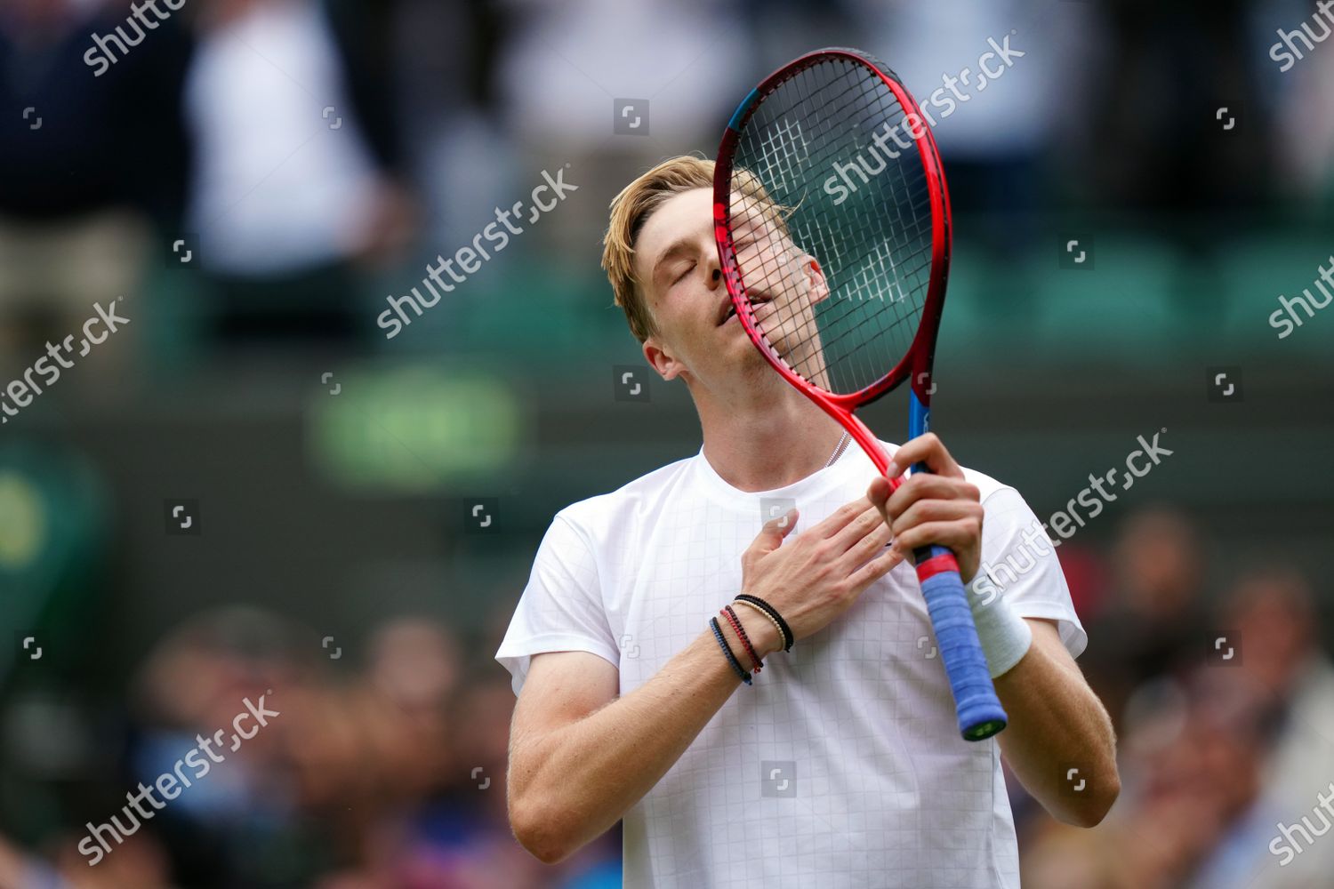 Denis Shapovalov Celebrates Victory His Quarterfinal Editorial Stock ...