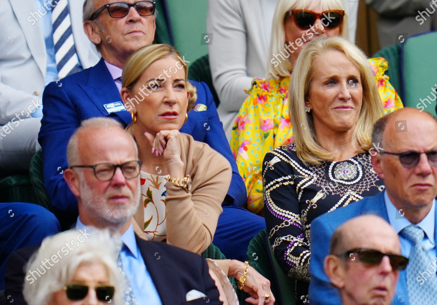 Chris Evert Tracy Austin Royal Box Editorial Stock Photo - Stock Image ...