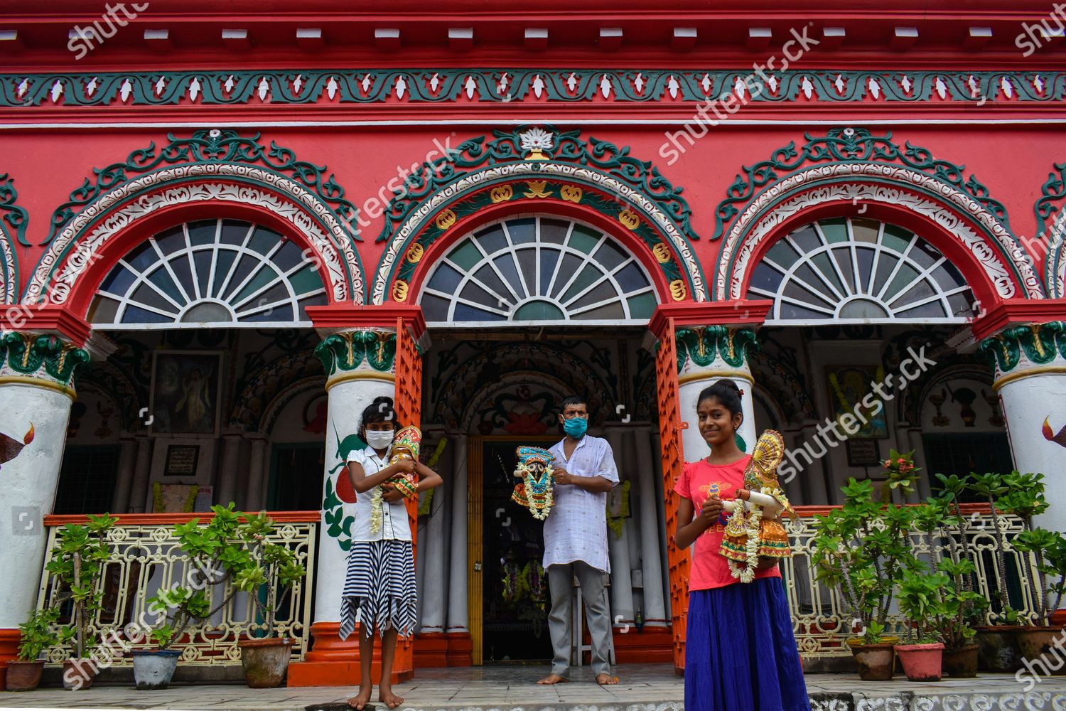 Hindu Devotees Wearing Protective Face Mask Editorial Stock Photo Stock Image Shutterstock