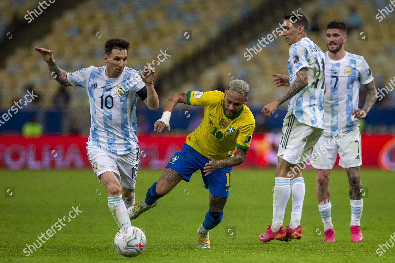 Argentina Forward Lionel Messi Brazilian Forward Editorial Stock Photo ...