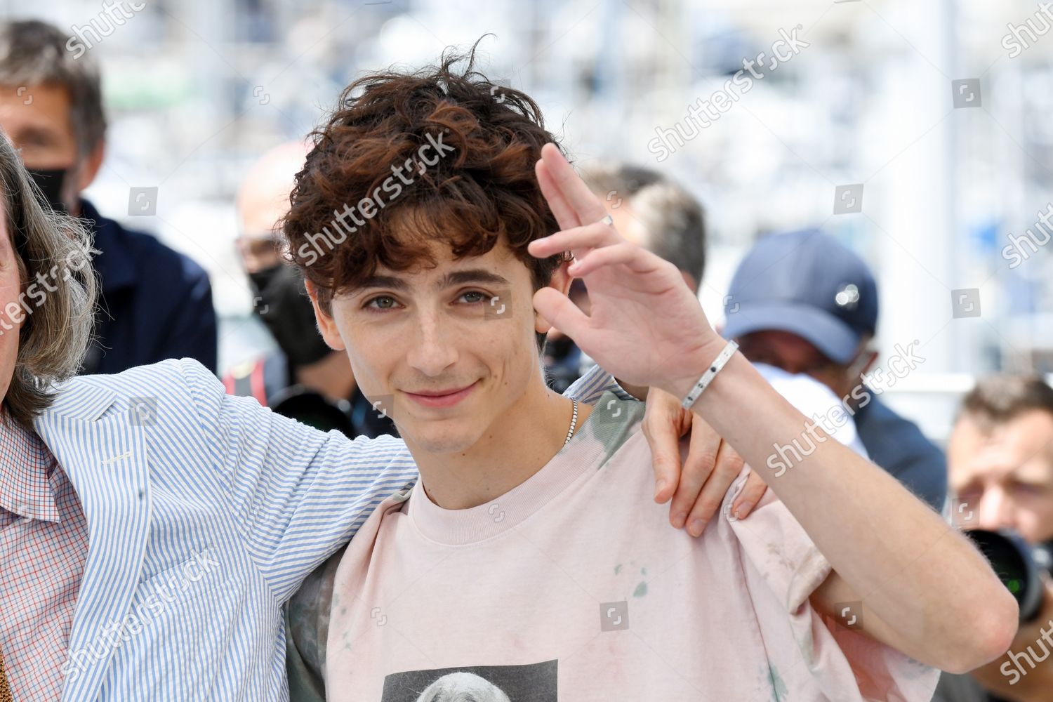 Timothee Chalamet In Baseball Hat & Sneakers At Cannes