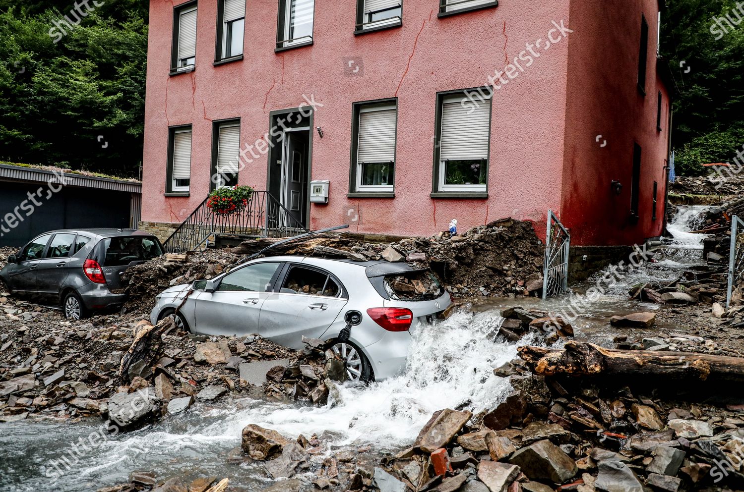 Damaged Cars After Flooding Hagen Germany Editorial Stock Photo Stock Image Shutterstock