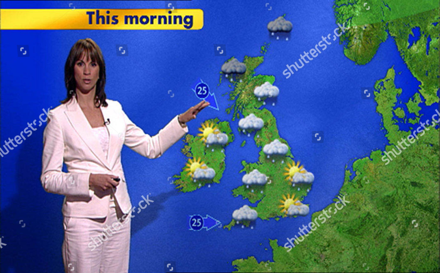 Gmtv Presenter Weather Girl Andrea Mclean Editorial Stock Photo Stock   Shutterstock 1221590gy 