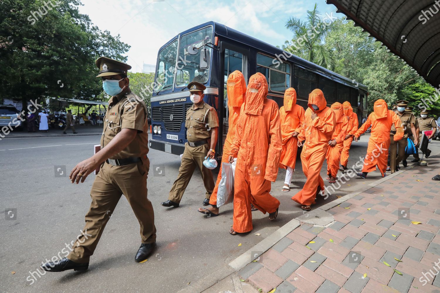 Sri Lankan Prison Guards Escort Several Suspects Editorial Stock Photo   Former Maldivian Finance Minister Ashmali In Court In Sri Lanka Colombo Shutterstock Editorial 12217395a 