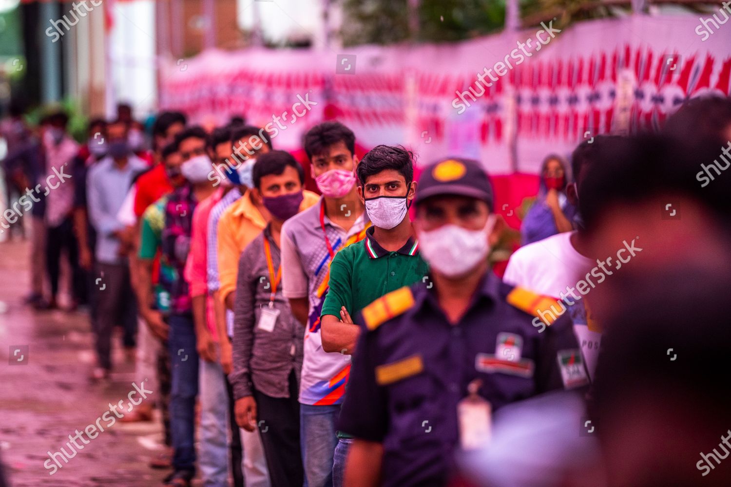 ready-made-garment-workers-wait-queue-editorial-stock-photo-stock