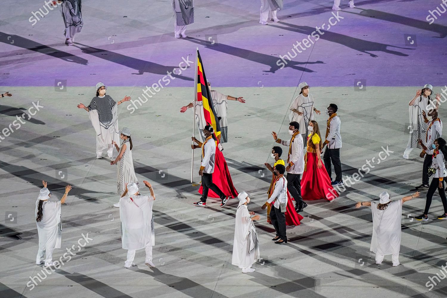 Flag Bearers Uganda Their Delegation Parade Editorial Stock Photo ...