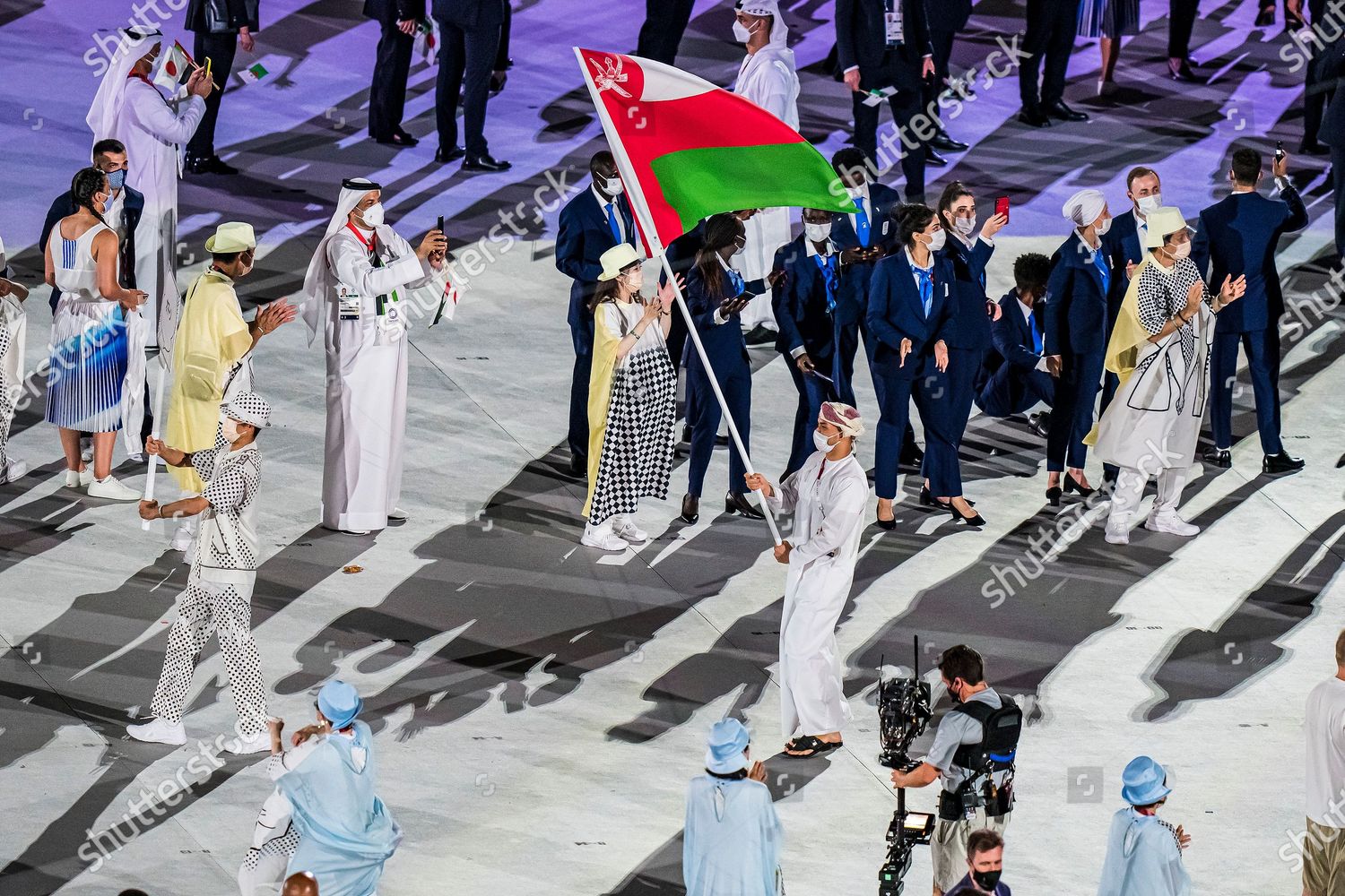 Flag Bearers Oman Their Delegation Parade Editorial Stock Photo - Stock ...