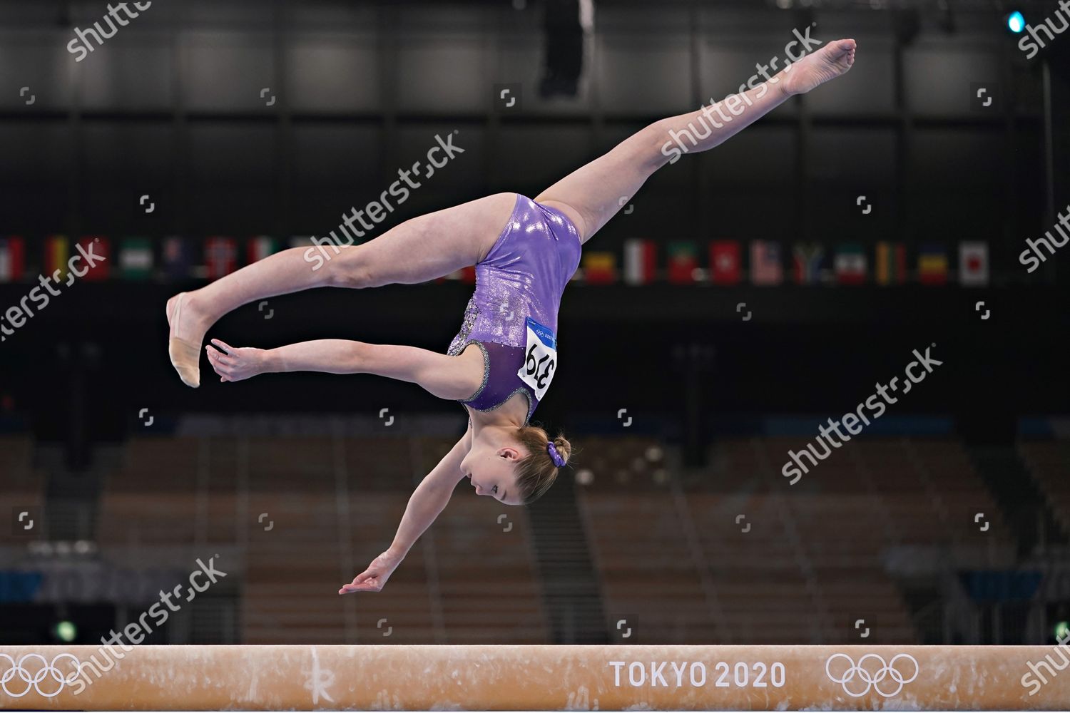 Russian Olympic Committee Gymnast Elena Gerasimova Editorial Stock ...