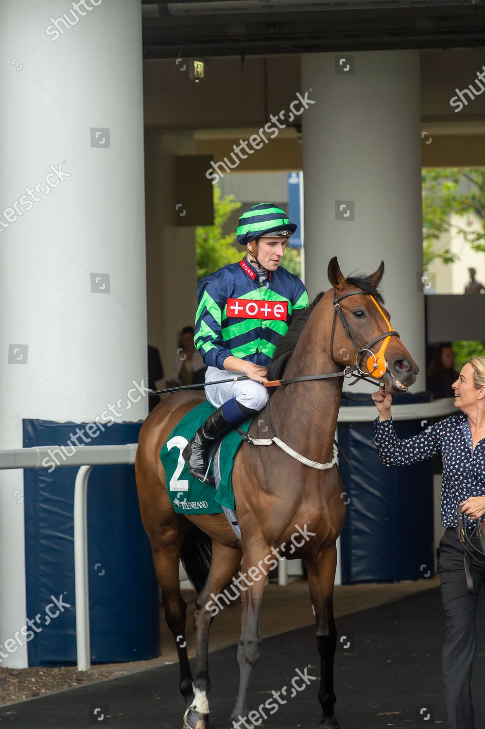 Jockey Hector Crouch On Horse Crazyland Editorial Stock Photo Stock