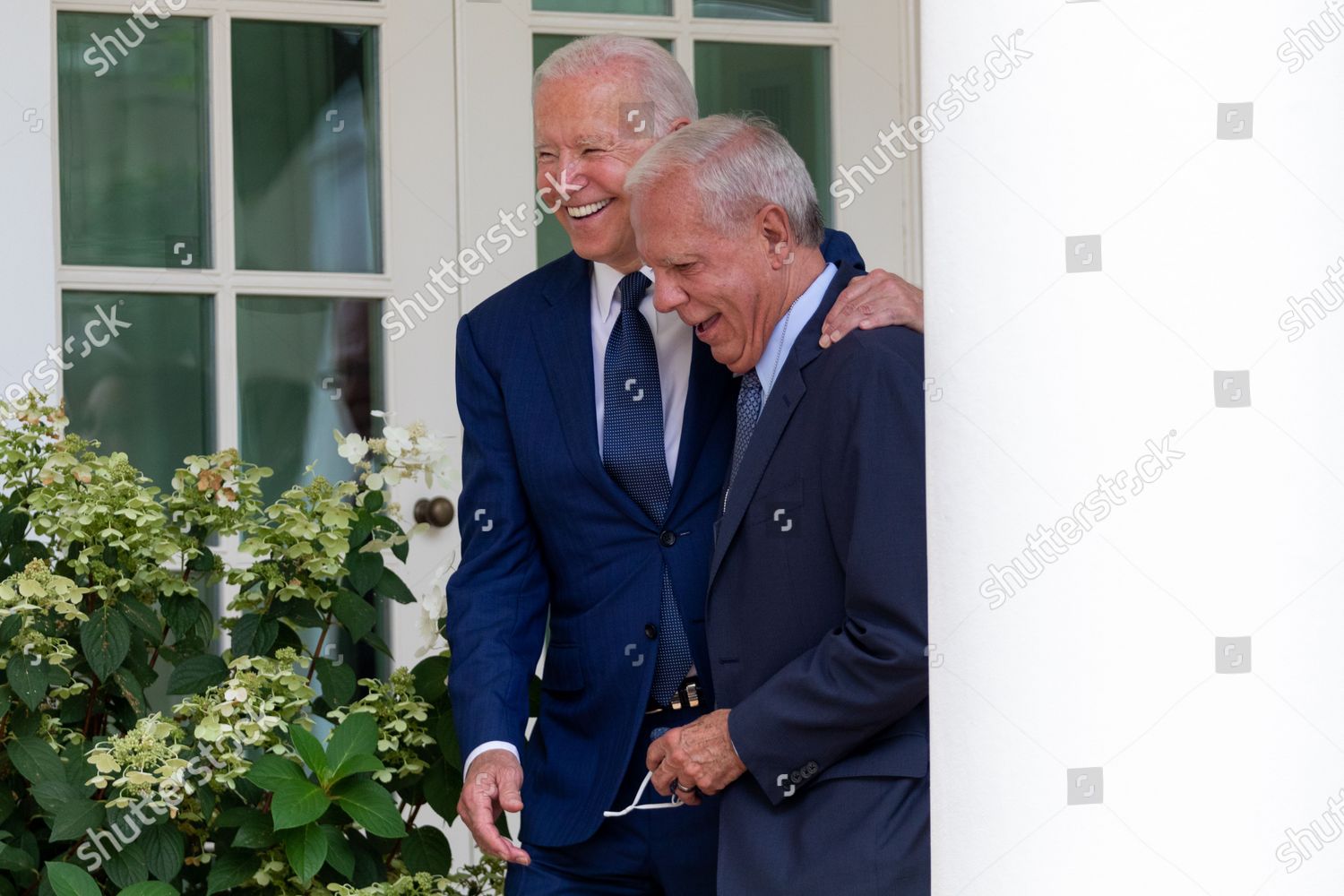 Former Congressman Tony Coelho Embraces United Editorial Stock Photo 