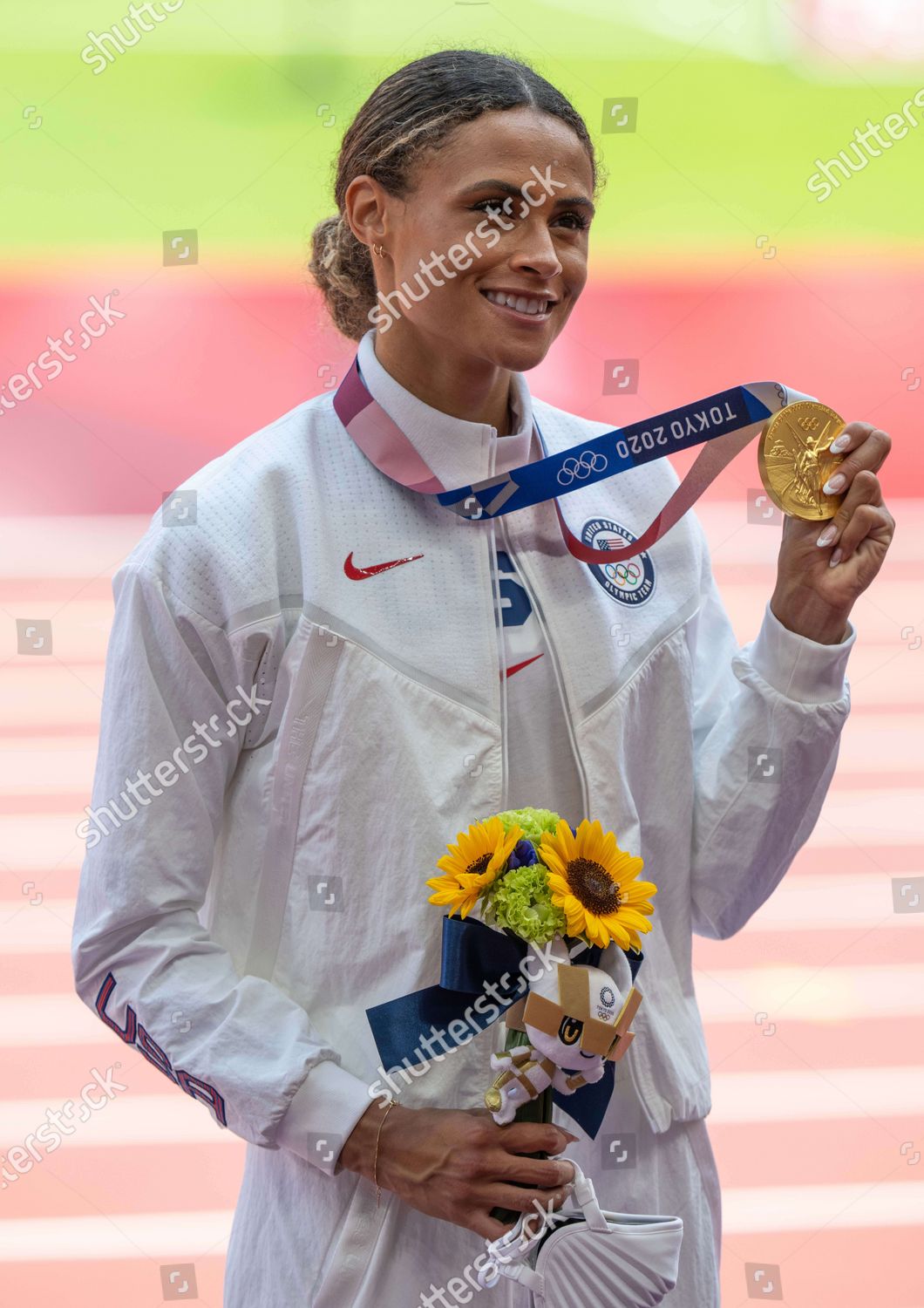 Sydney Mclaughlin Receiving Her Gold Medal Editorial Stock Photo ...