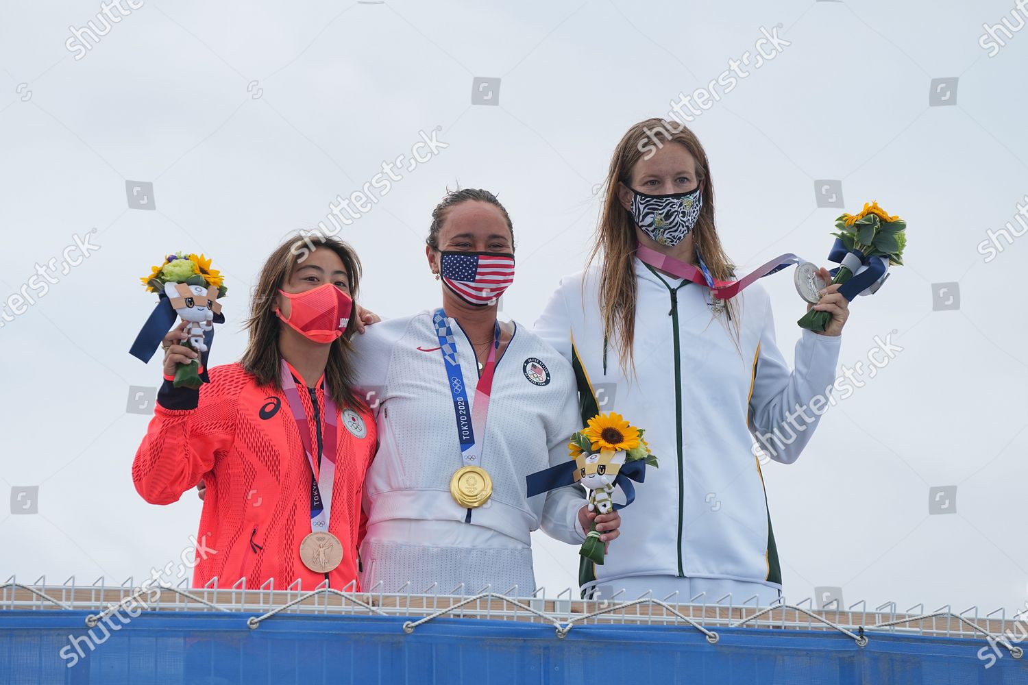 FROM LEFT BRONZE MEDALIST AMURO TSUZUKI Editorial Stock Photo Stock