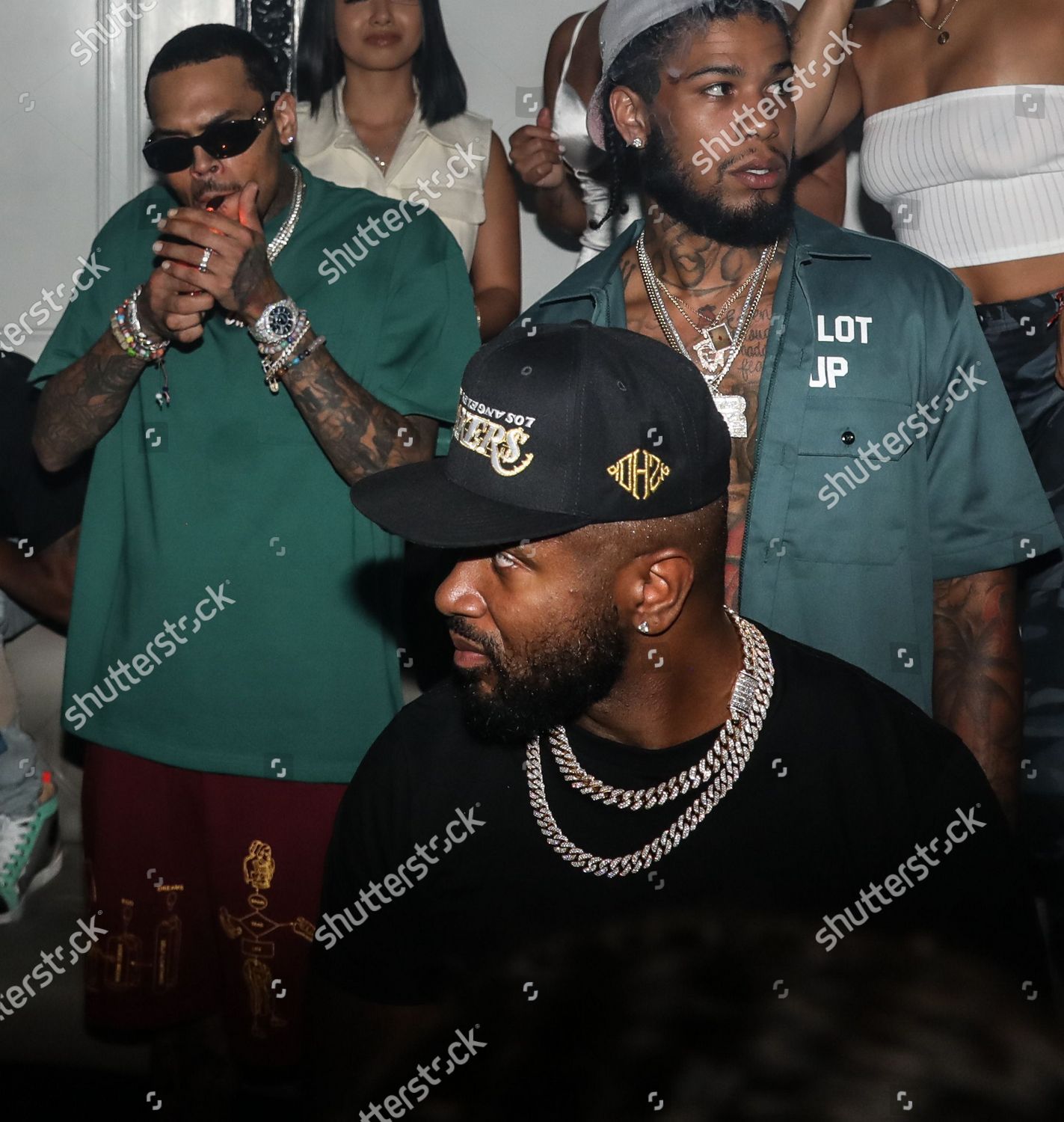 Chris Brown Arrives Exchange Editorial Stock Photo - Stock Image