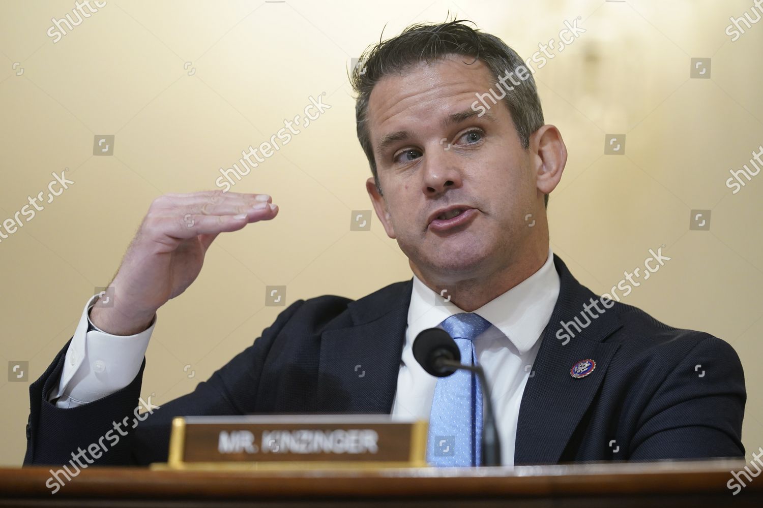 Rep Adam Kinzinger Rill Questions Witnesses Editorial Stock Photo ...