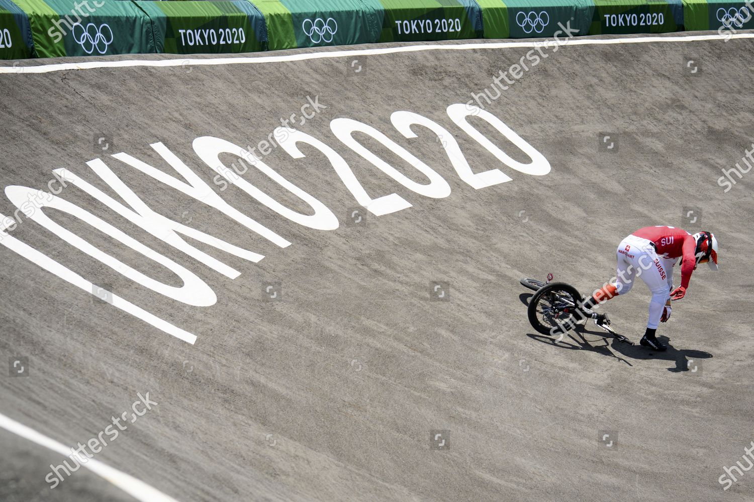 Simon Marquart Switzerland Falls During Mens Editorial Stock Photo