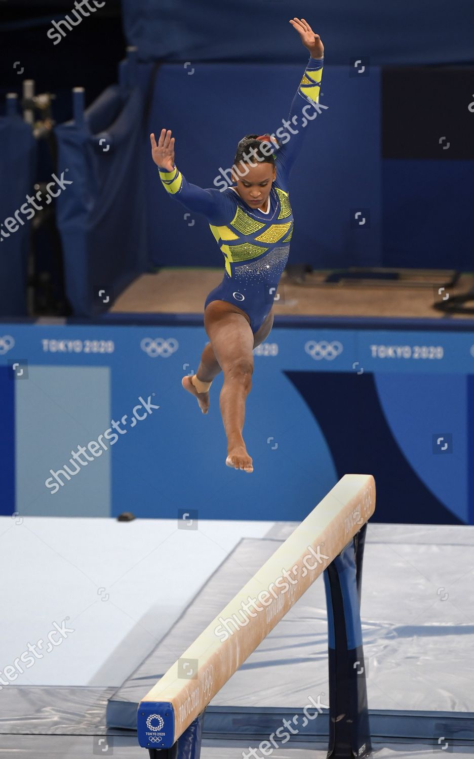 Rebeca Andrade Brazil Performs Her Routine Editorial Stock Photo