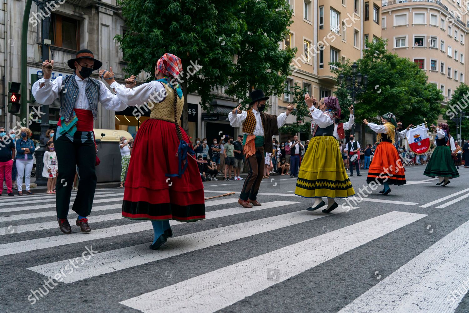 Group Young People Dressed Typical Cantabrian Editorial Stock Photo ...