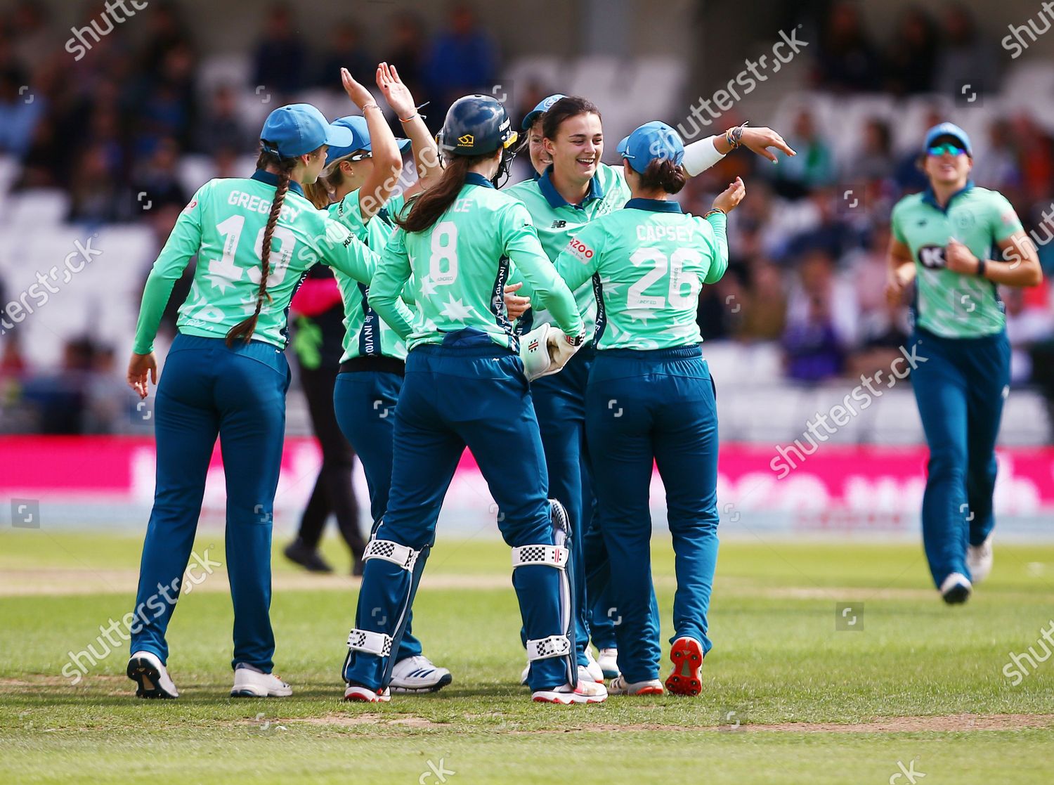 Grace Gibbs Oval Invincibles Celebrates Taking Editorial Stock Photo ...