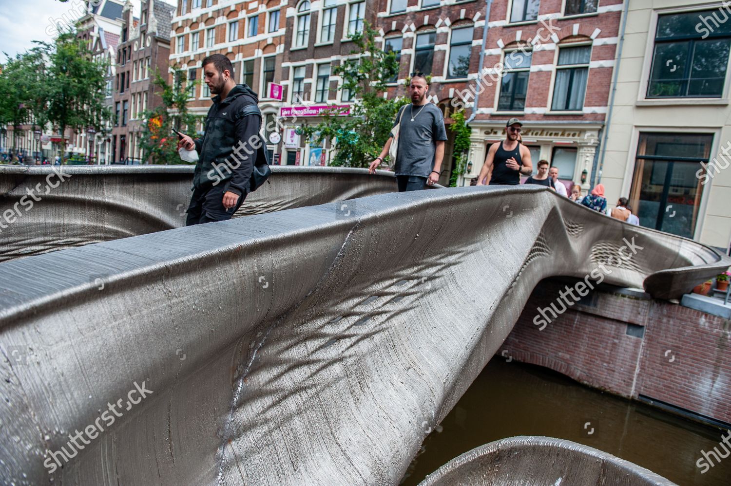 World's first 3D-printed stainless steel bridge spans Dutch canal
