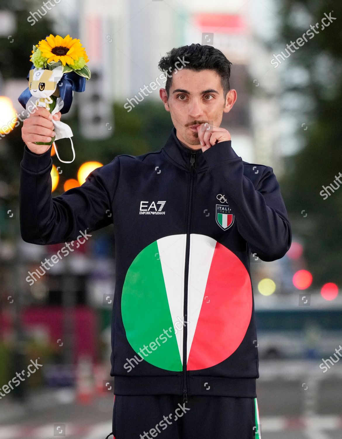 Gold Medalist Massimo Stano Italy Poses Editorial Stock Photo Stock