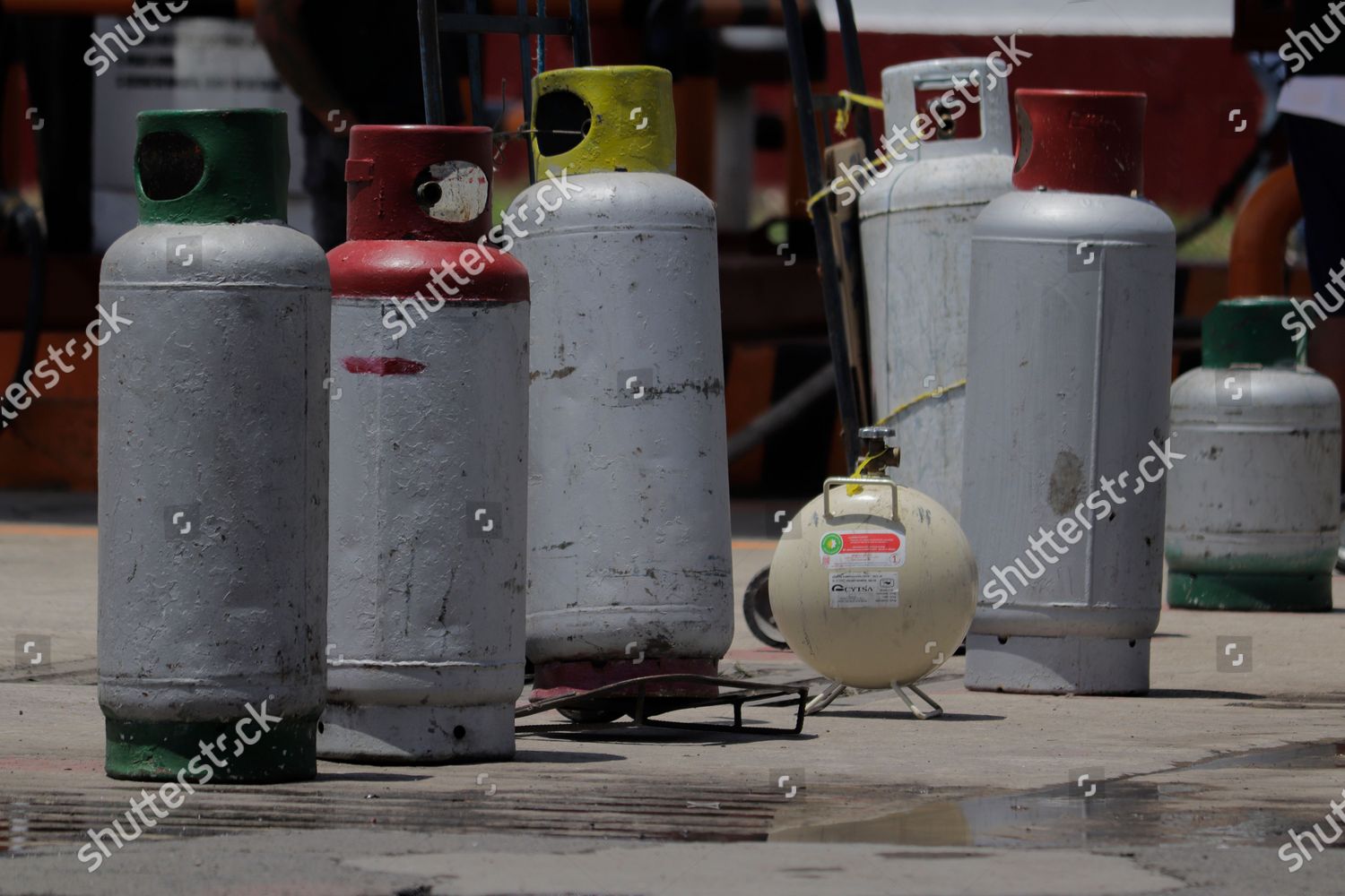 Tanks Lp Gas Distribution Centre Mexico Editorial Stock Photo Stock