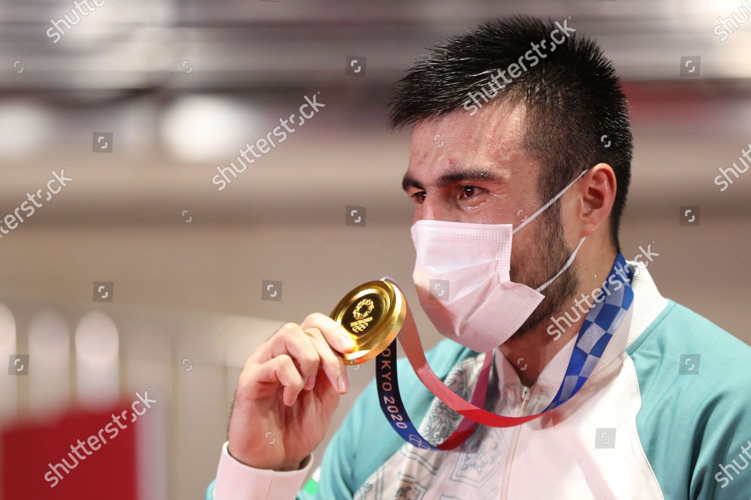 Gold Medalist Bakhodir Jalolov Uzbekistan Poses Editorial Stock Photo ...