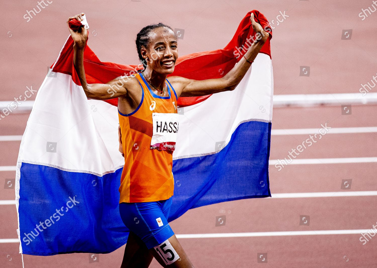 Sifan Hassan Dutch Flag After Winning Editorial Stock Photo - Stock ...