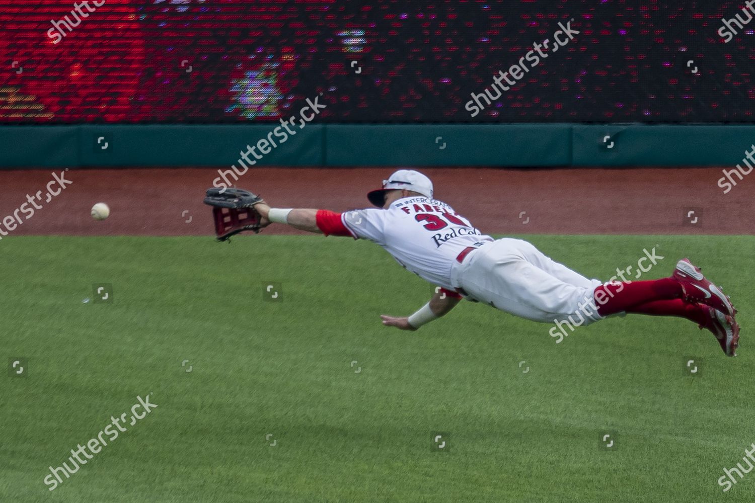 Jesus Fabela 56 Diablos Rojos Catches Editorial Stock Photo Stock