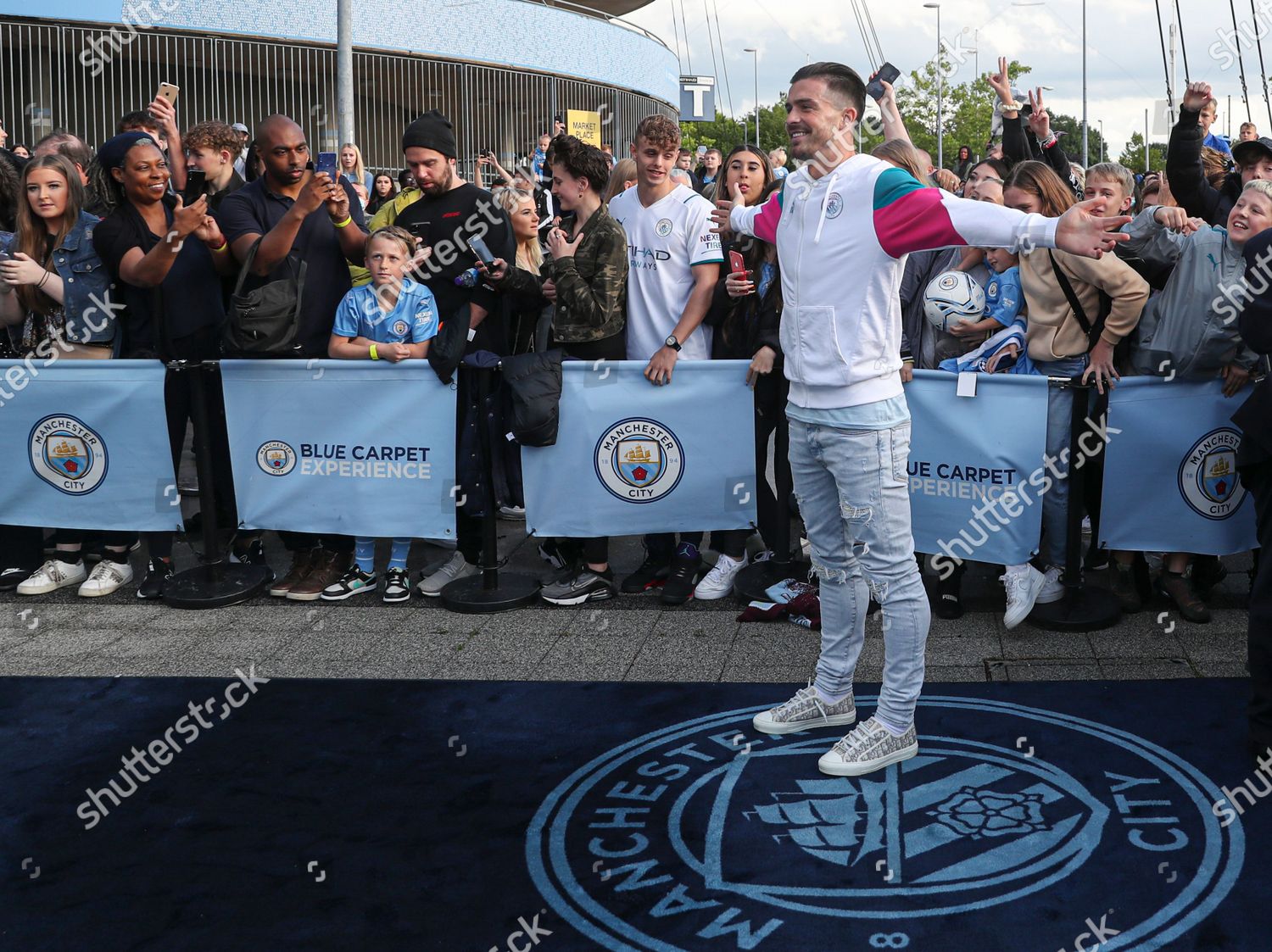 Jack Grealish Manchester City his unveiling Etihad ...