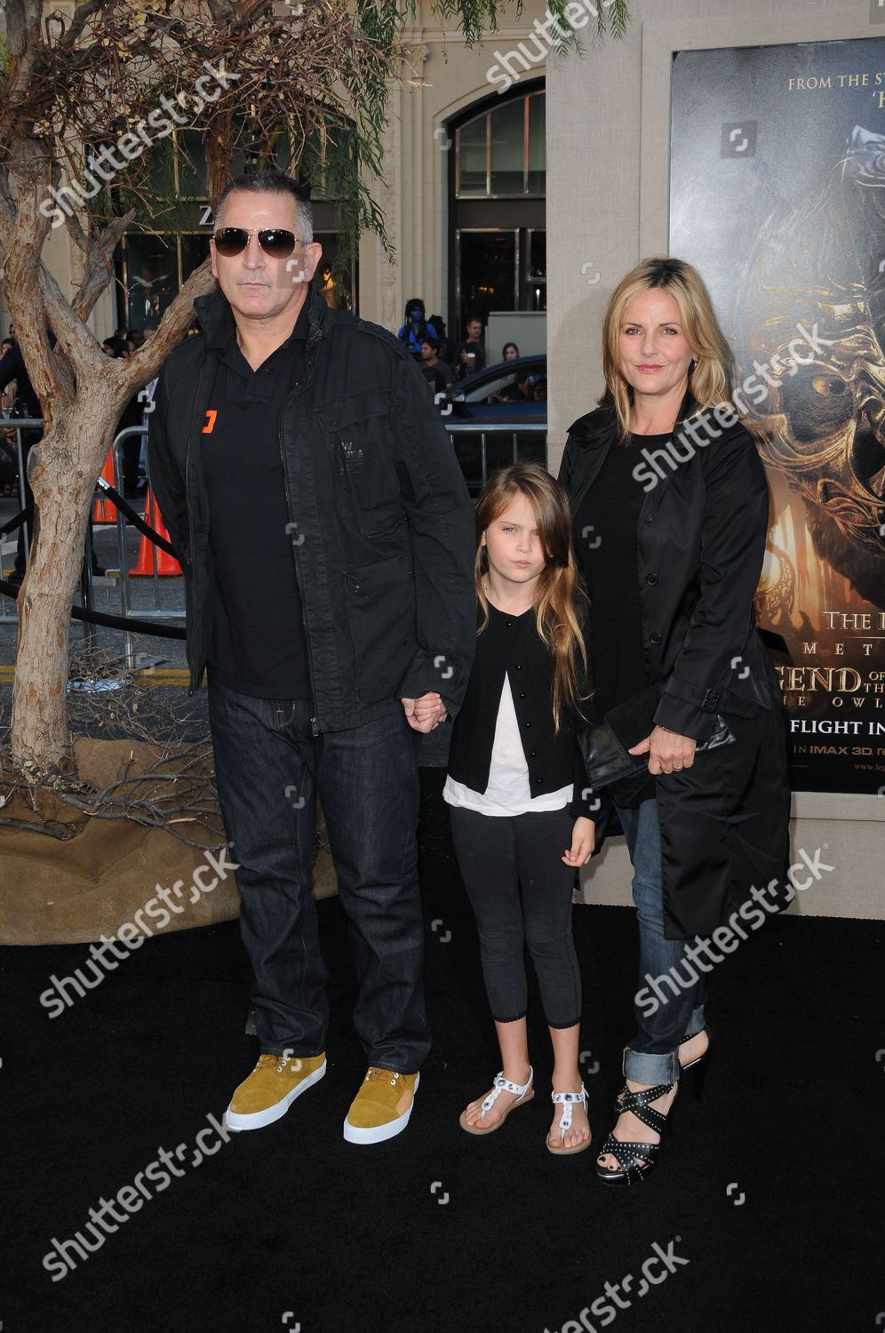 Anthony Lapaglia Wife Gia Carides Daughter Editorial Stock Photo