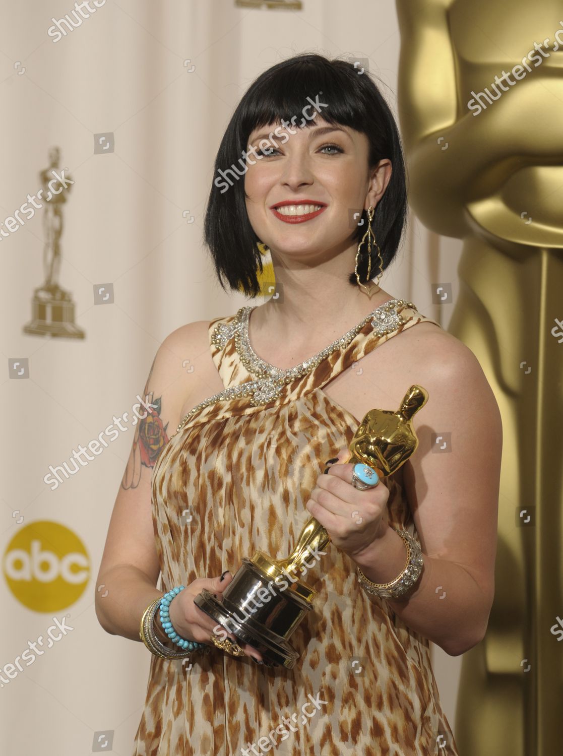 Diablo Cody Holds Oscar Best Original Editorial Stock Photo - Stock