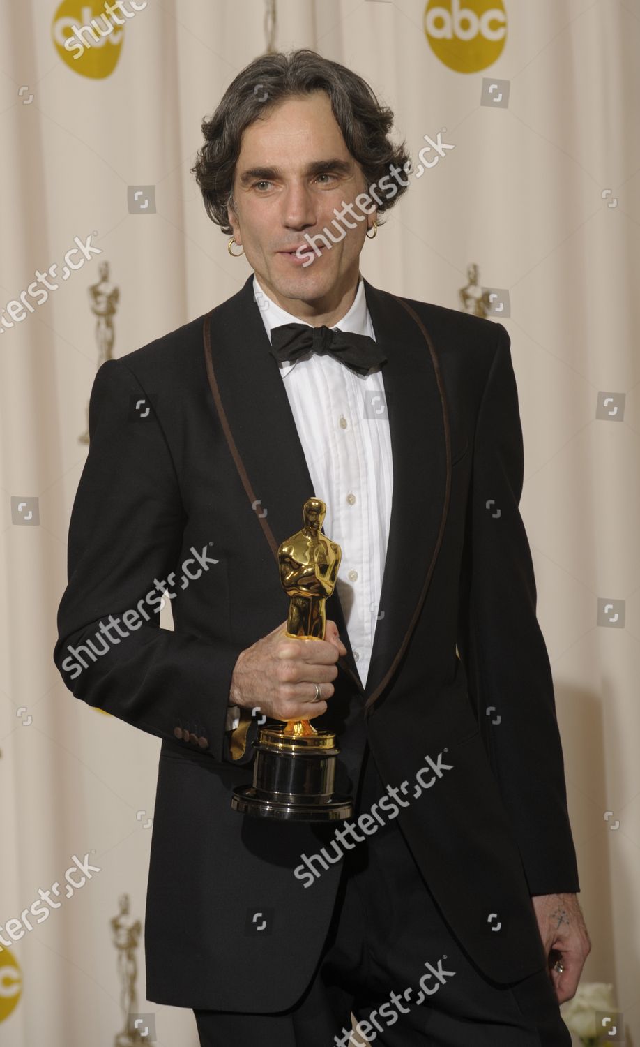 Actor Daniel Daylewis Holds His Oscar Editorial Stock Photo Stock