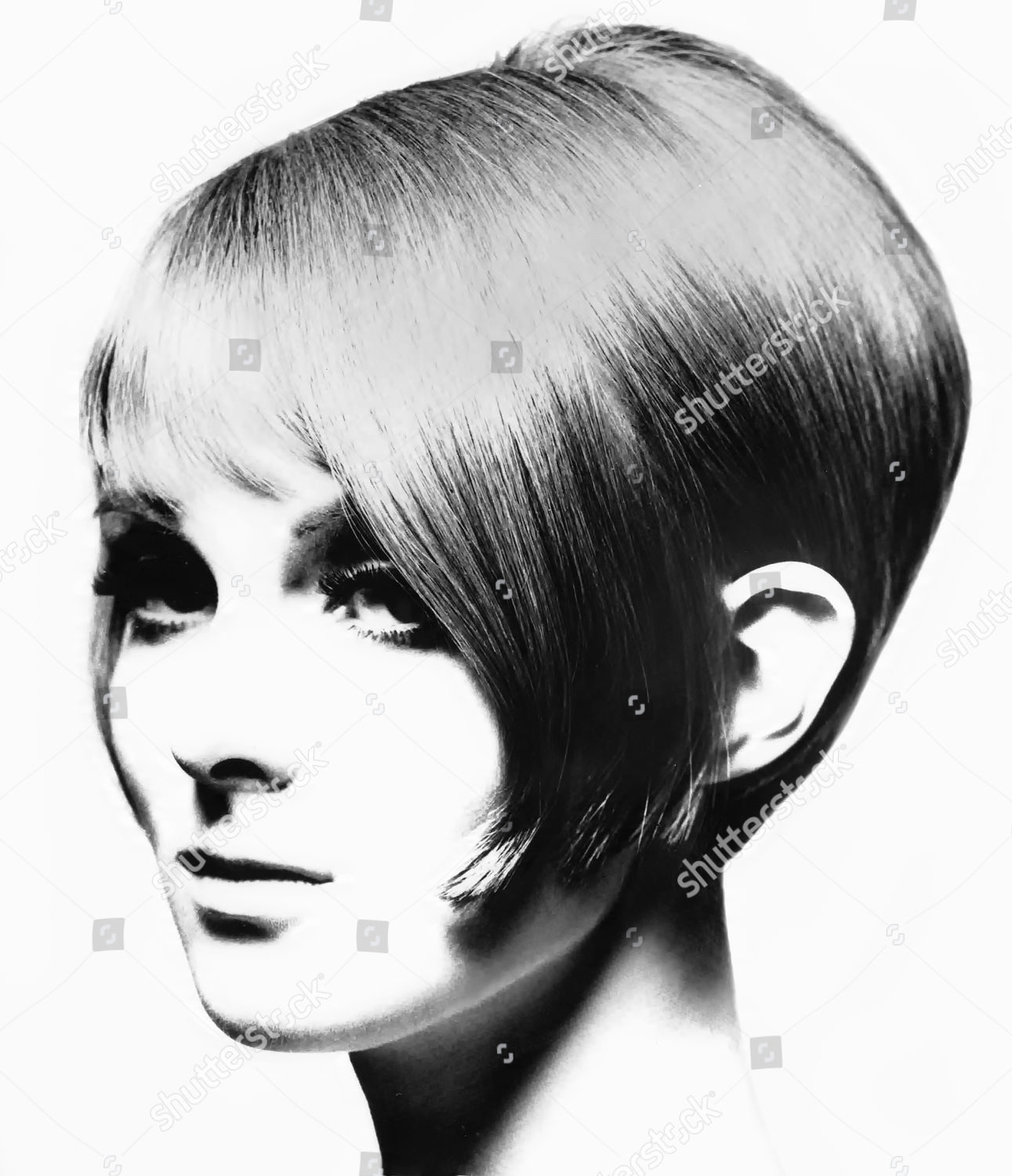 Graduated Bob By Stylist Vidal Sassoon British Editorial Stock