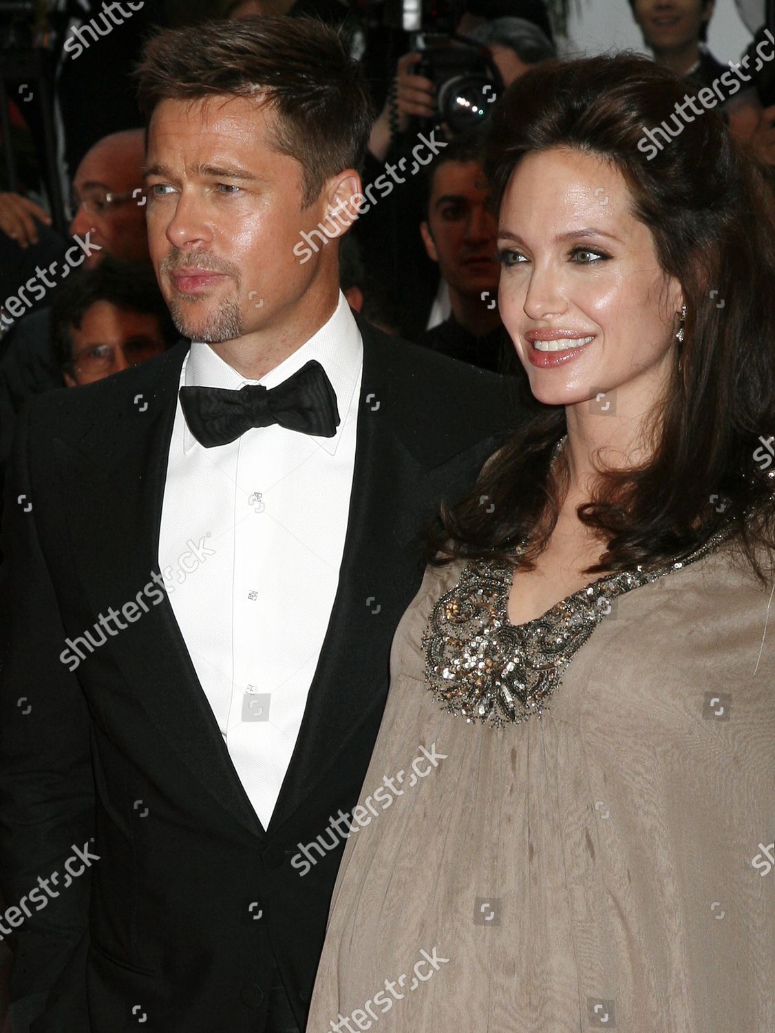 Actor Brad Pitt Wife Actress Angelina Editorial Stock Photo Stock